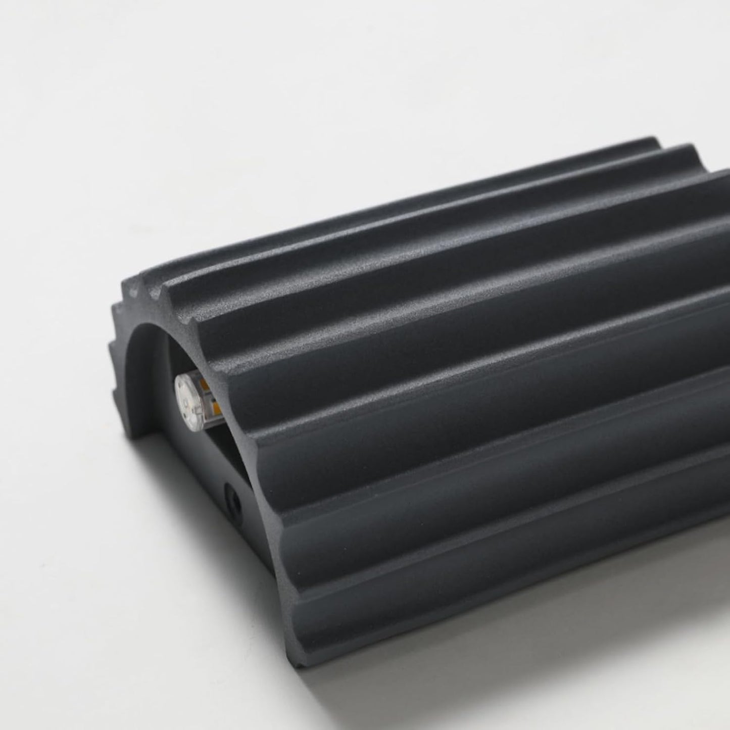 LightInTheBox Modern LED Wall Sconce Minimalist Resin Wall Light Nordic Style Half-Cylinder Tree Root Desgin Up and Down Light for Stairs Hallway Bedroom (Grey)