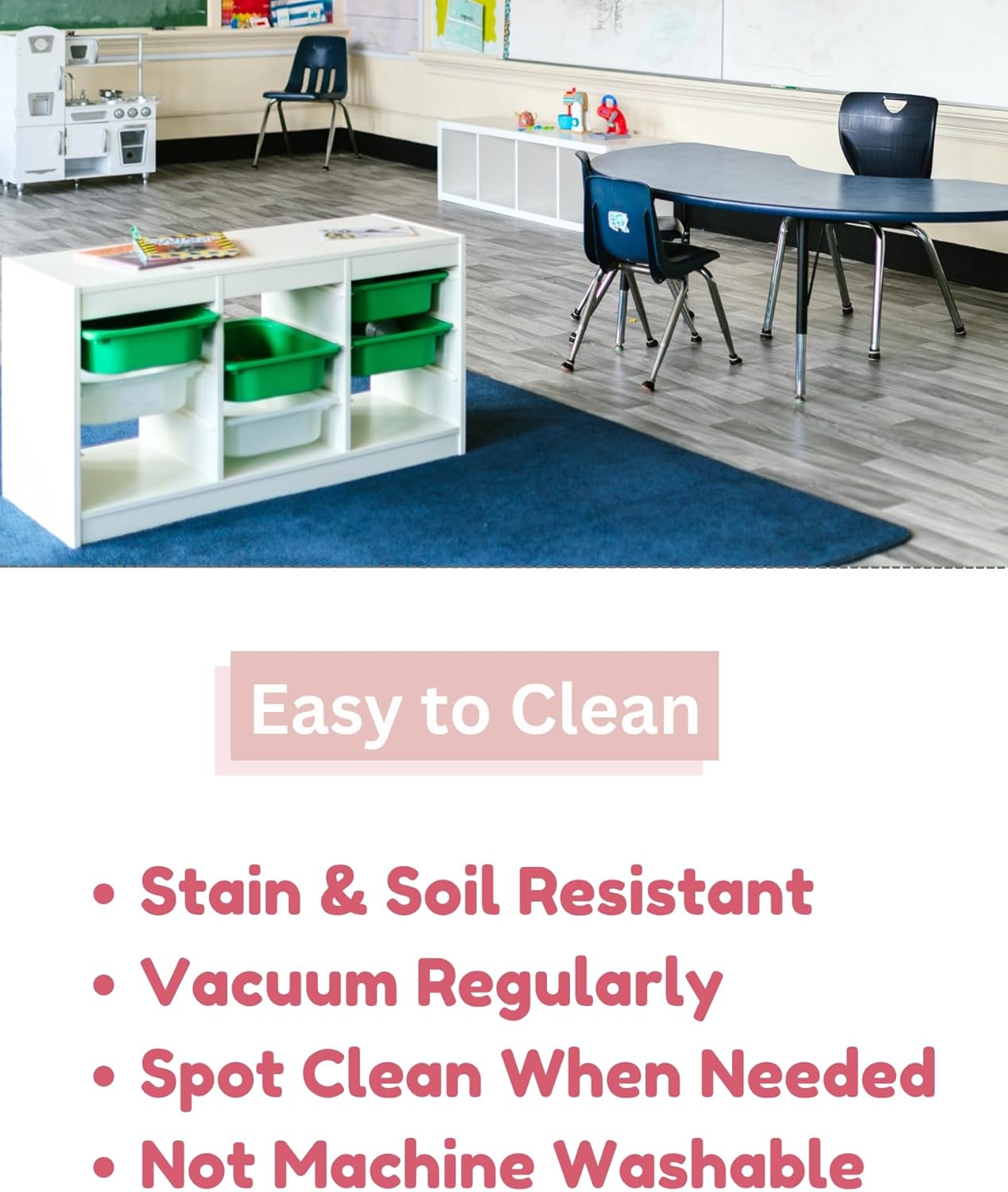 KOECKRITZ Soft and Colorful Kids Classroom Area Rugs (Passes Flammability Pill Test) Many Sizes and Bright Colors to Select from (10' x 14', Pirate)