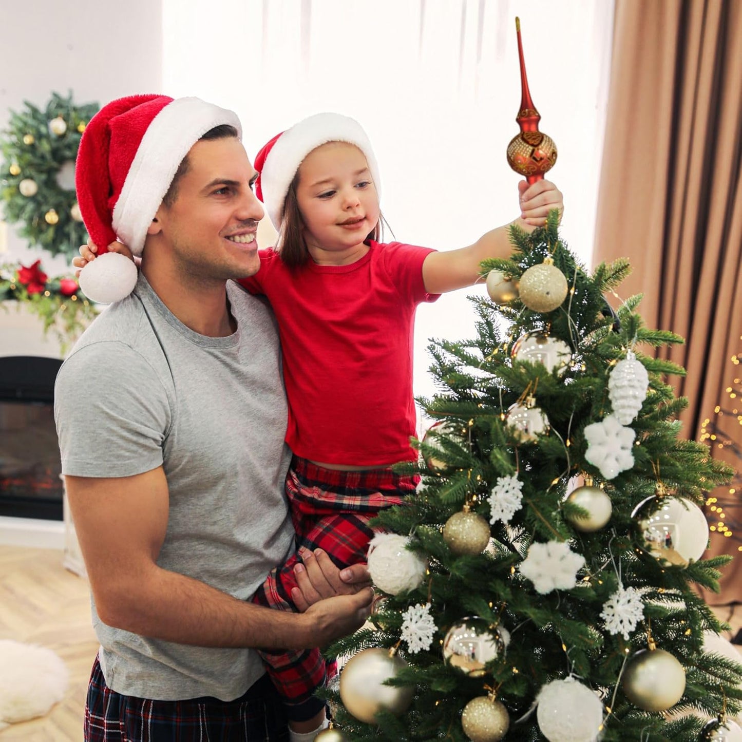 Tender Glass Christmas Tree Topper (red Matte)