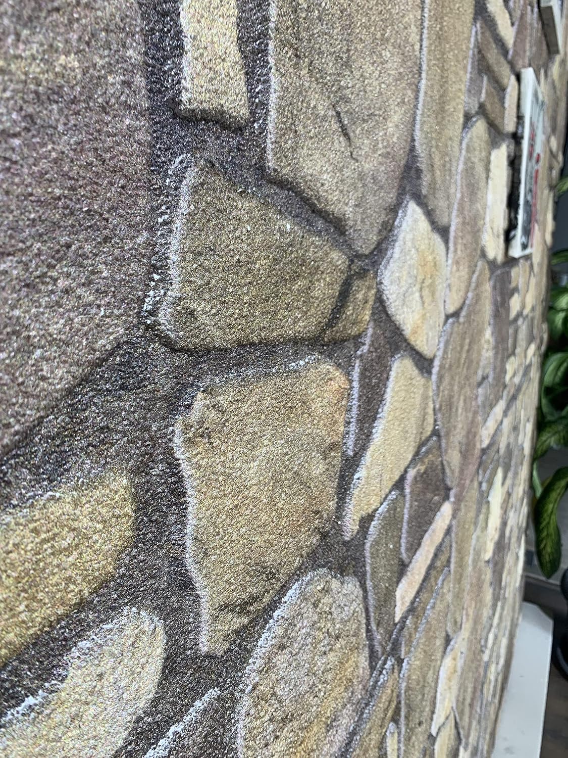 Dundee Deco 3D Wall Panels - Cladding Brown Hazel Gold Stone Look Wall Paneling, Styrofoam Facing for Interior and Exterior Applications, DIY, Sample, Size 10 x 10 in.