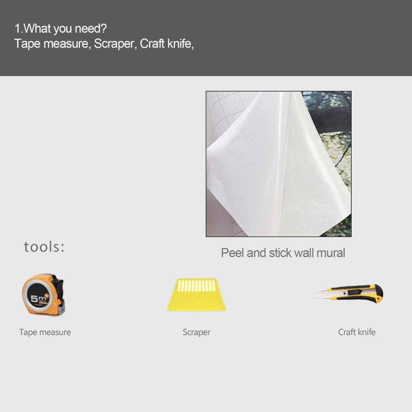 Black Floral Wall murals Peel and Stick Flowers Wallpaper for Bedroom Living Room - 96"x137"