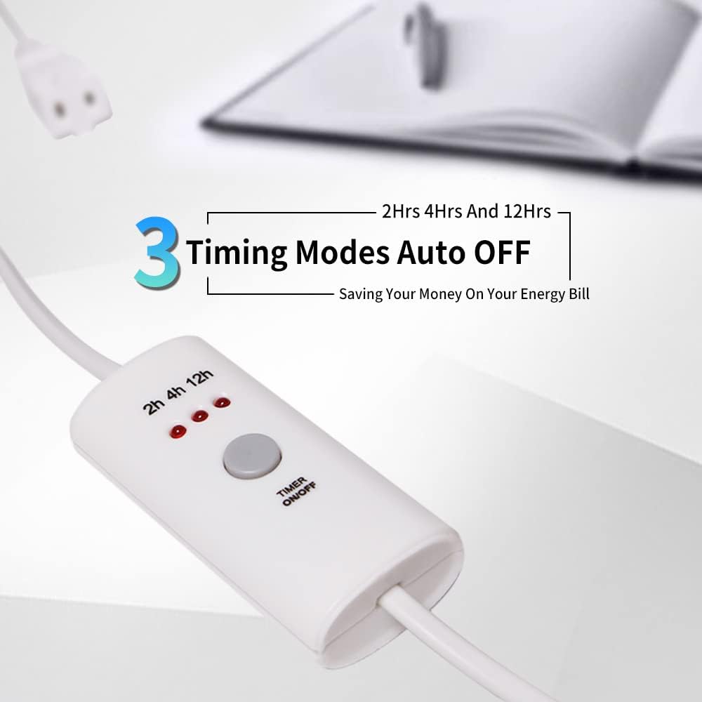 HNB Auto Off Timer Lenth 2.5m for Indoor Small Appliances,Electric Oil Melt Warmer Wax Melt Warmer Wax Melter Fragrance Lamp Oil Warmer Burner (with Auto Off Timer 01)