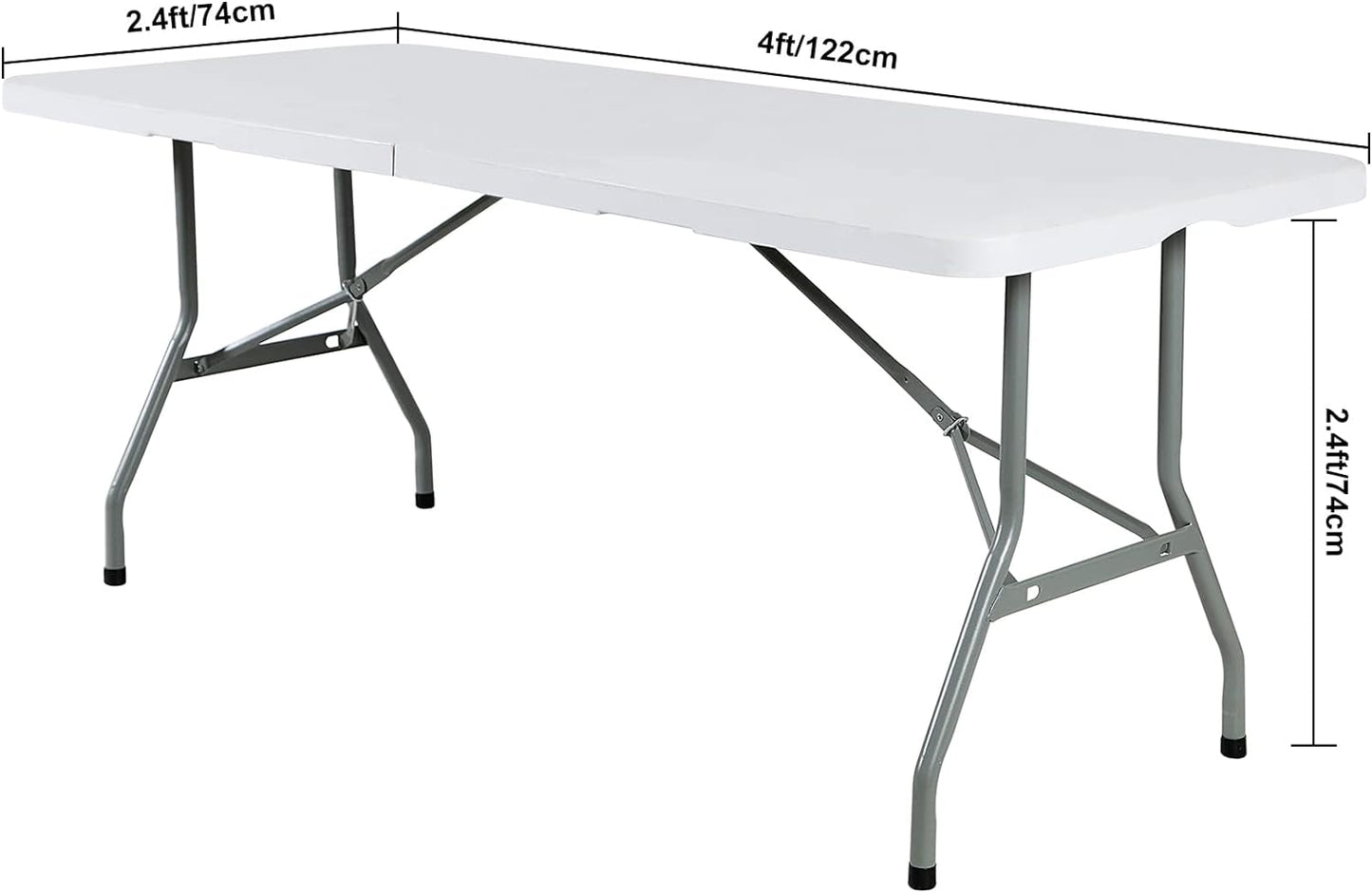 Spandex 4ft Waterproof Table Cover for Party,Wedding, Banquet, and Events(Black)