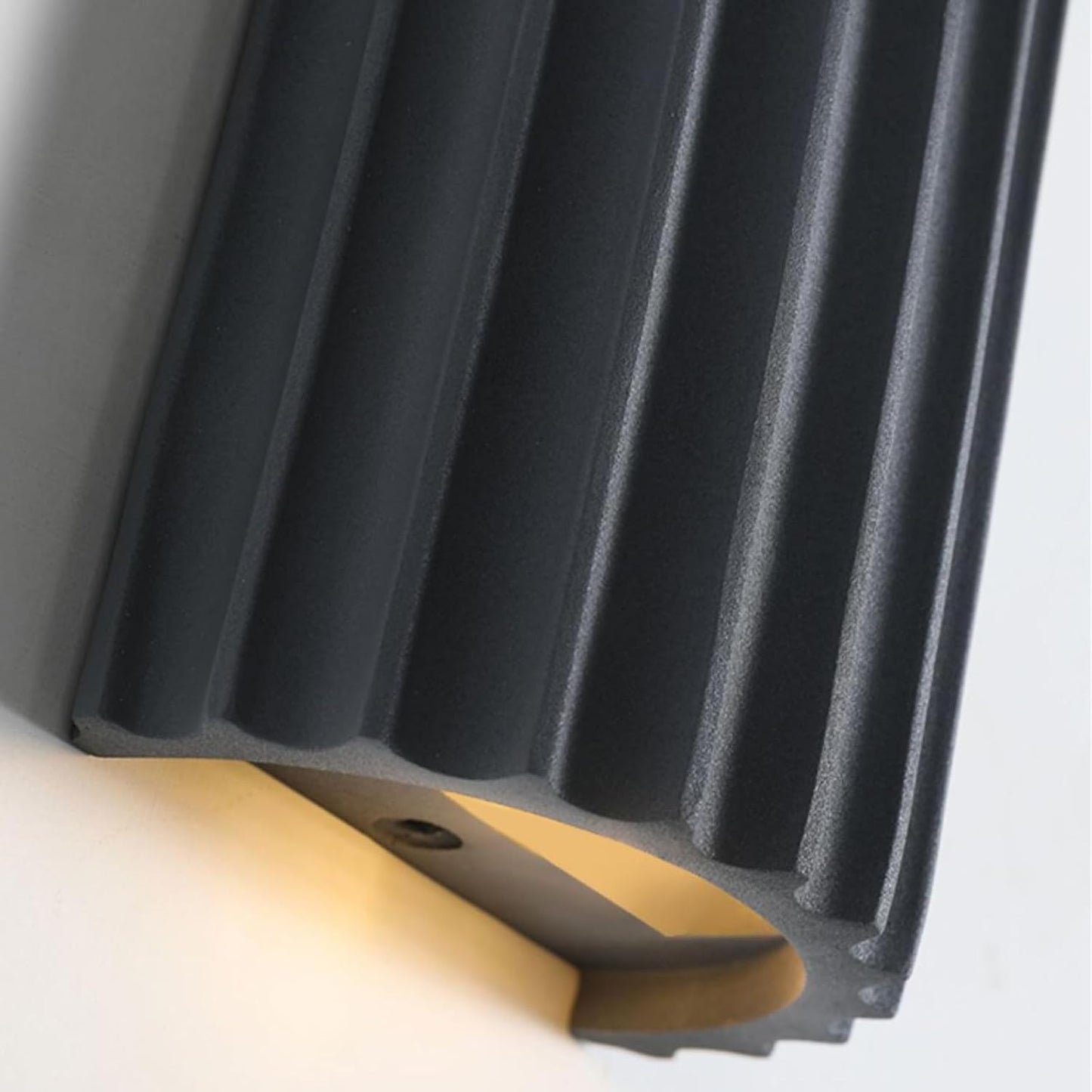 LightInTheBox Modern LED Wall Sconce Minimalist Resin Wall Light Nordic Style Half-Cylinder Tree Root Desgin Up and Down Light for Stairs Hallway Bedroom (Grey)