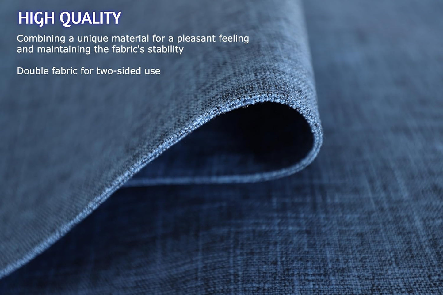 Placemat Set-Washable Place Mats for Parties, Elegant Table Mats for Kitchen Table, Set of 4 Dining Table Placemats, Heat-Resistant Cloth Placemats for Indoor and Outdoor,13x19-Navy Blue