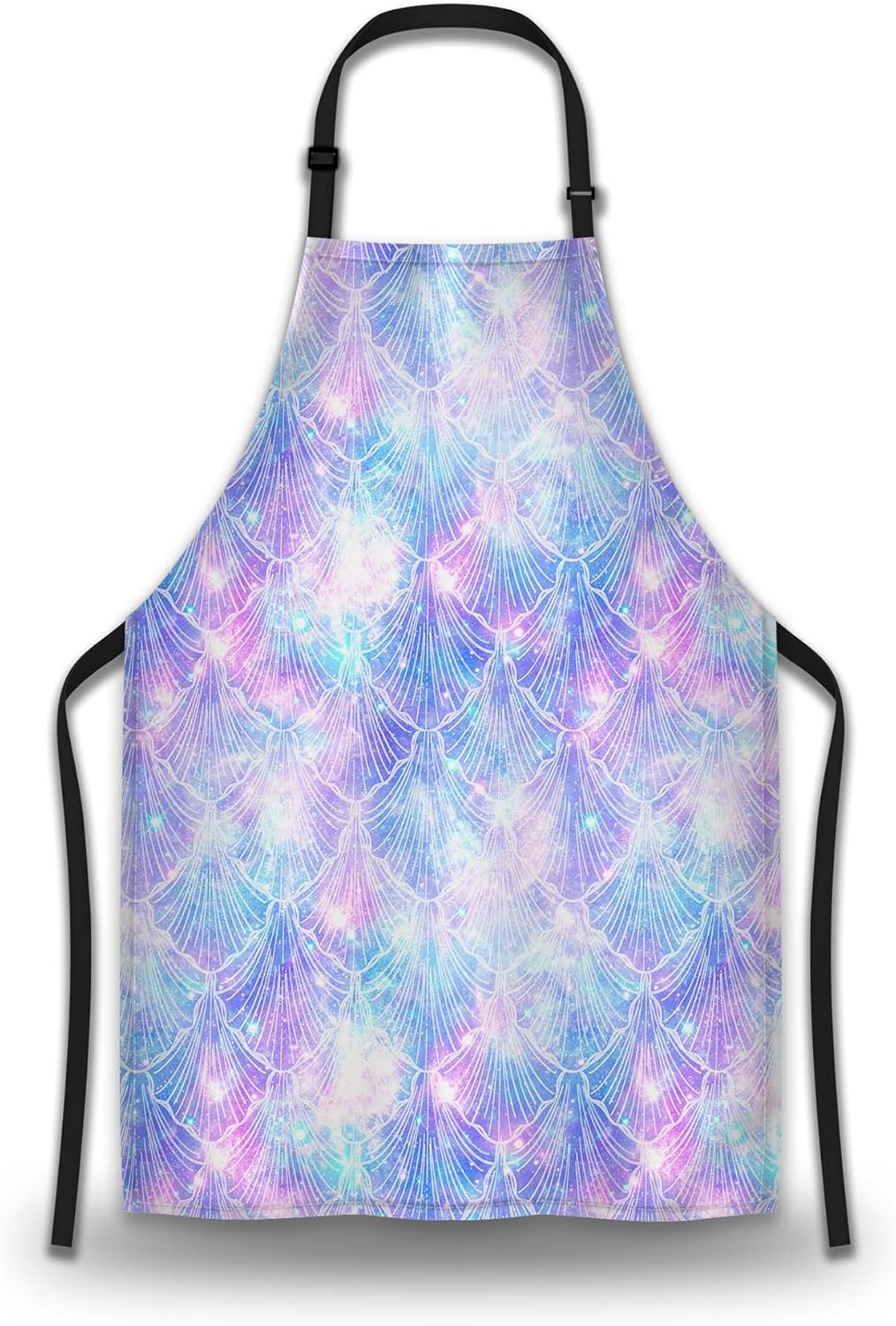 Garden Apron for Men Mermaid Galaxy Vintage Aprons for Women for Kitchen Cooking Restaurant BBQ Painting Crafting Gardening 27” (W) x 31” (H), Waterproof Aprons