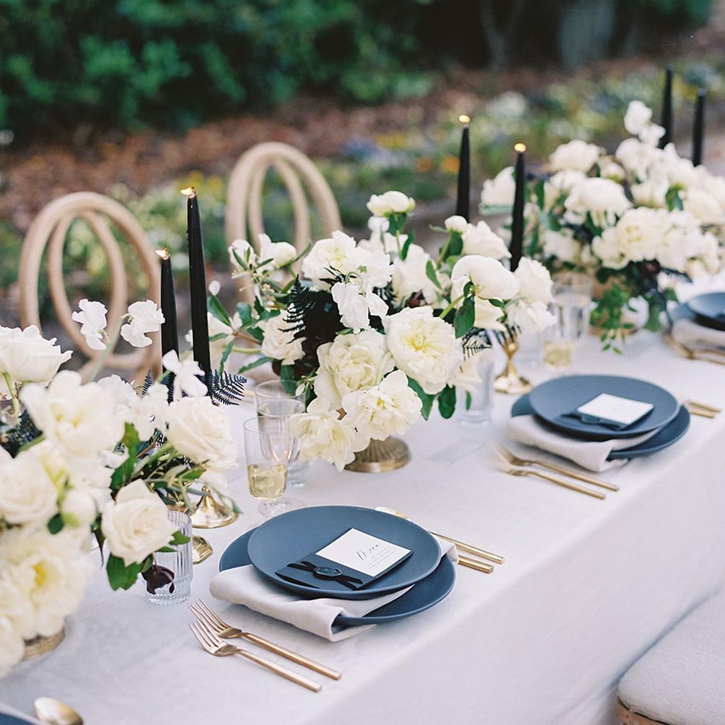 sancua Rectangle Tablecloth - 60 x 120 Inch - Stain and Wrinkle Resistant Washable Polyester Table Cloth, Decorative Fabric Table Cover for Dining Tables, Buffet Parties and Camping, White