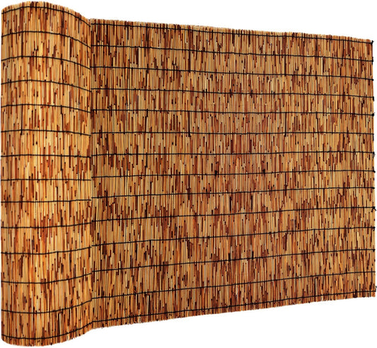 Bamboo Fencing–Handwoven,Bamboo Wall Panel Outdoor Privacy Reed Screening for Garden,Balcony,Backyard,Patio,2ftx16ft