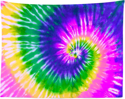 BELECO Tie Dye Tapestry Fabric Wall Hanging 60x40 Inch Hippie Tapestry 60's Tie Dye Wall Decor Watercolor Rainbow Spiral Tie Dye Art Tapestries for Bedroom Living Room Dorm Home Decor