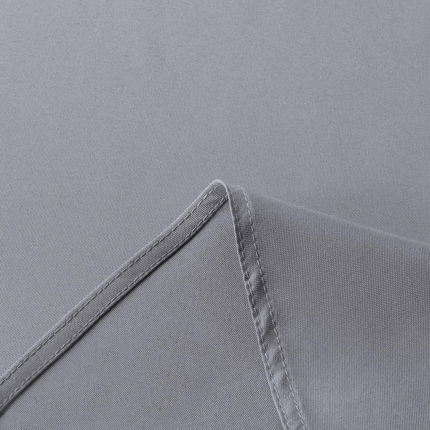 sancua Rectangle Tablecloth - 70 x 108 Inch - Stain and Wrinkle Resistant Washable Polyester Table Cloth, Decorative Fabric Table Cover for Dining Tables, Buffet Parties and Camping, Light Grey