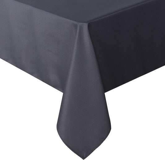 sancua Square Tablecloth - 70 x 70 Inch - Water Resistant Spill Proof Washable Polyester Table Cloth, Decorative Fabric Table Cover for Dining Tables, Buffet Parties and Camping, Grey